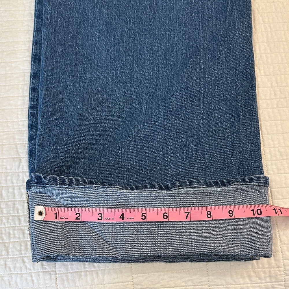 Free Assembly sz 12 Wide Leg High Rise Cuff Straight Leg - Picture 10 of 10